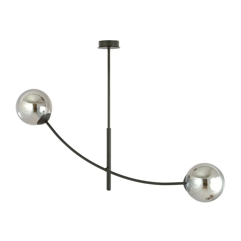 Plafonnier Emibig Hunter 2 Noir et Graphite 2xE14 40W 1100/2 Chic