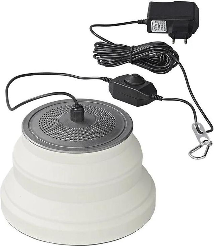 Lampe suspendue LED pliable silicone blanc Ø15cm Image du produit 
