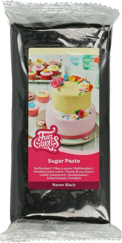 FunCakes Rollfondant Schwarz Raven Black 1kg Produktbild 