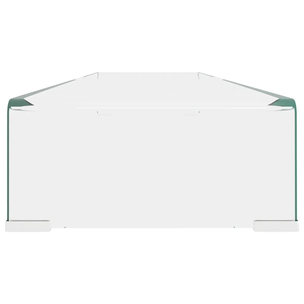 Réduisez la fatigue visuelle avec ce support TV en verre de 120 cm