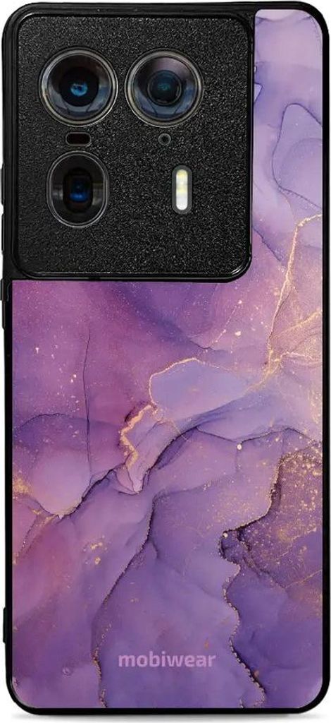 Handyhülle für Motorola Edge 50 Ultra, Mobiwear Glossy Case, Violett