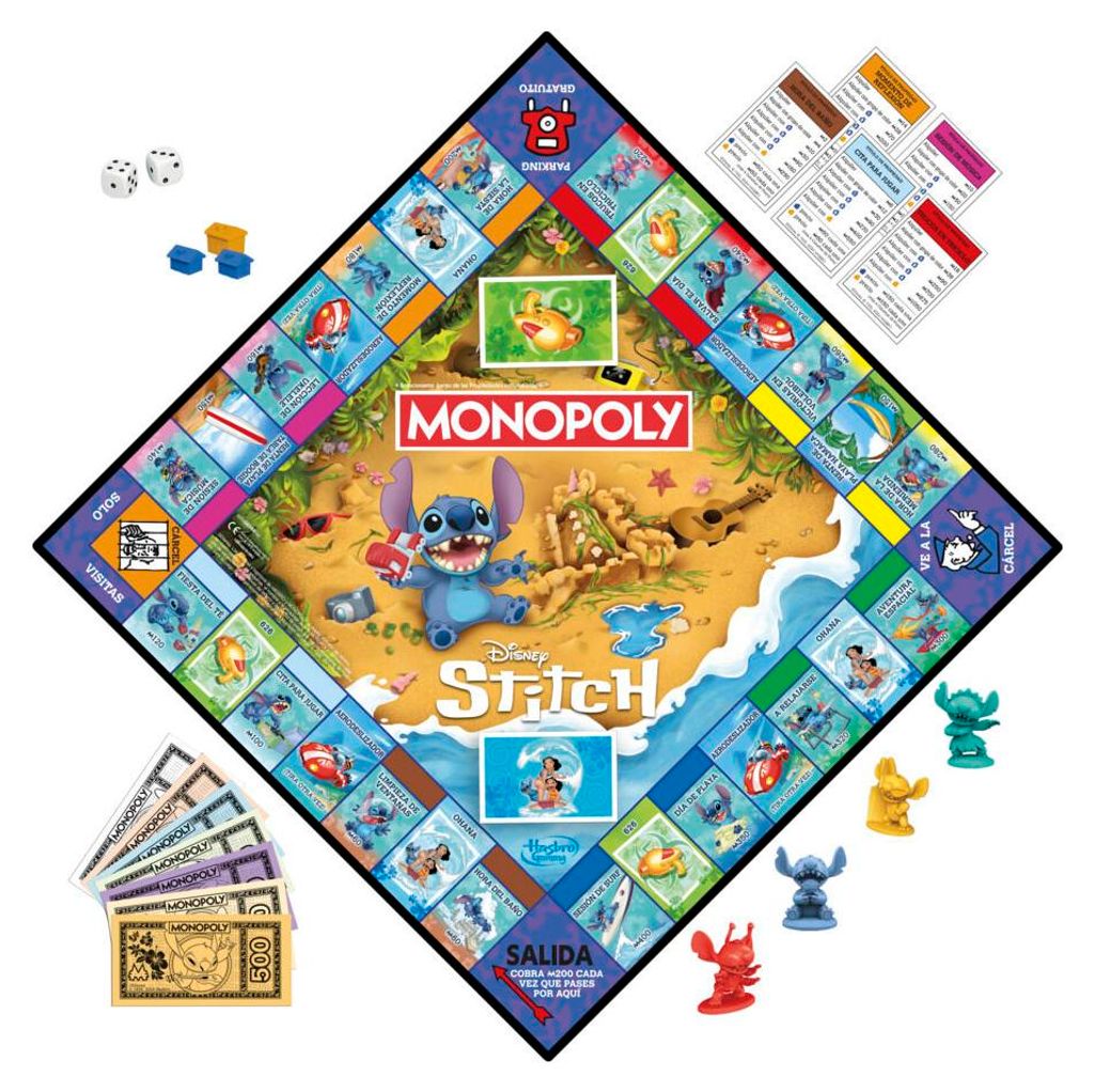 Spanish Disney Stitch Monopoly game