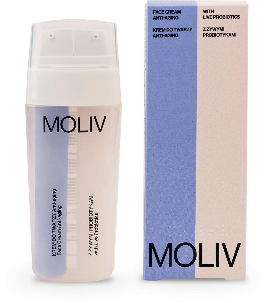 MOLIV Crème pour le visage aux probiotiques vivants. Image du produit 