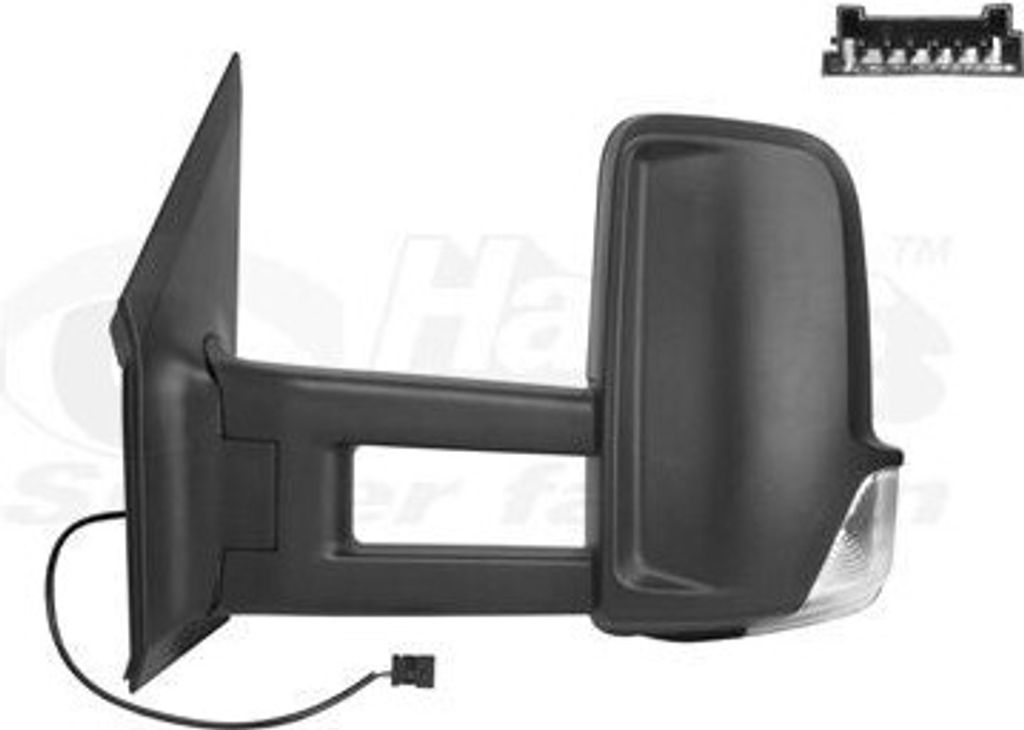 VAN WEZEL 3083825 Außenspiegel Seitenspiegel Links passend für MERCEDES-BENZ SPRINTER 3,5-t Kasten (906) Konvex Beheizt Toter-Winkel-Spiegel Beheizt