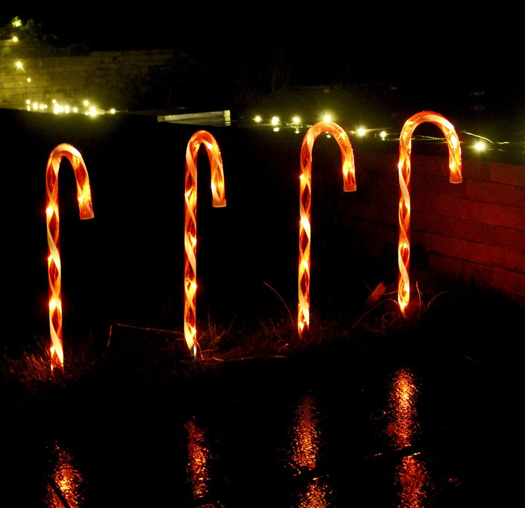 LEX LED Candlesticks 32 LED 50cm 4pcs blanc chaud Image du produit 