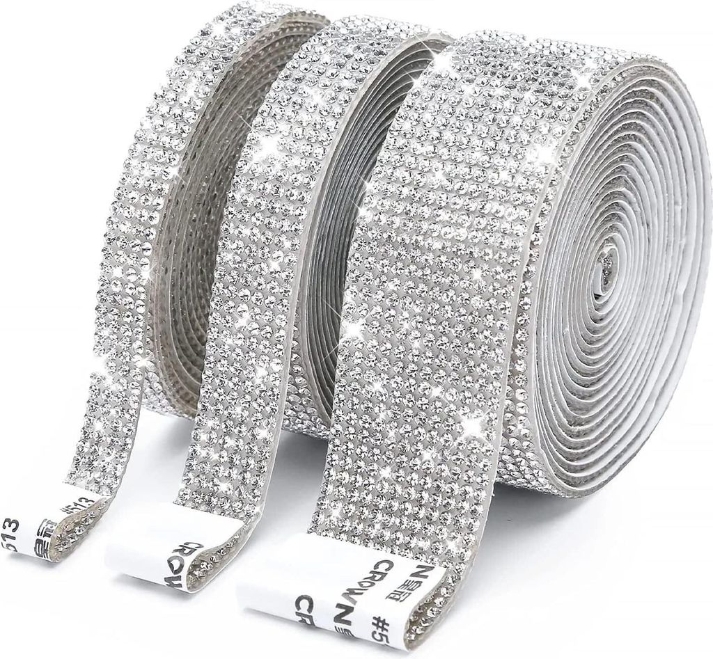 3 Rollen Selbstklebende Kristall Strass Diamant Band, 3 Produktbild 