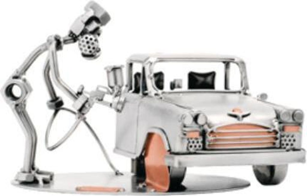 Handgemachte Metallfigur "Autolackierer" Schraubenmännchen