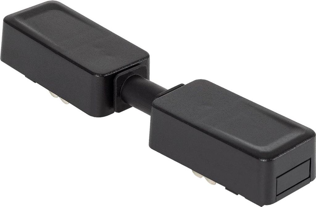 Verbindungsstück für Magnetschiene 25mm Superslim Einbau/Aufhängen Schwarz
