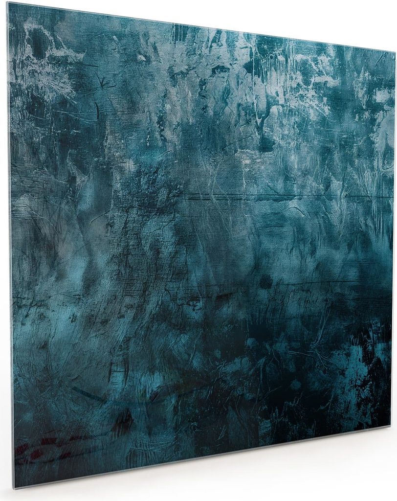Küchenrückwand Spritzschutz Glas mit Motiv Textur Wand Kunst 40 x 40 cm