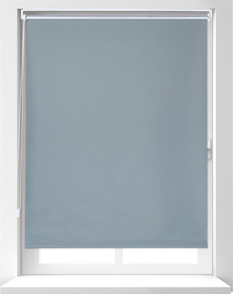 Verdunkelungsrollo - 100 x 160 cm - Stoffbreite 95 cm - ohne Bohren - grau
