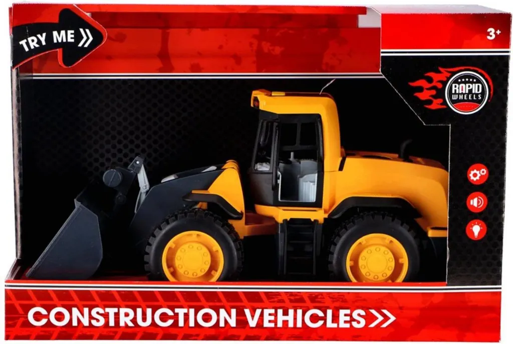 Bulldozer avec Son et Lumière Rapid Wheels - Pelle Mobile Articulée