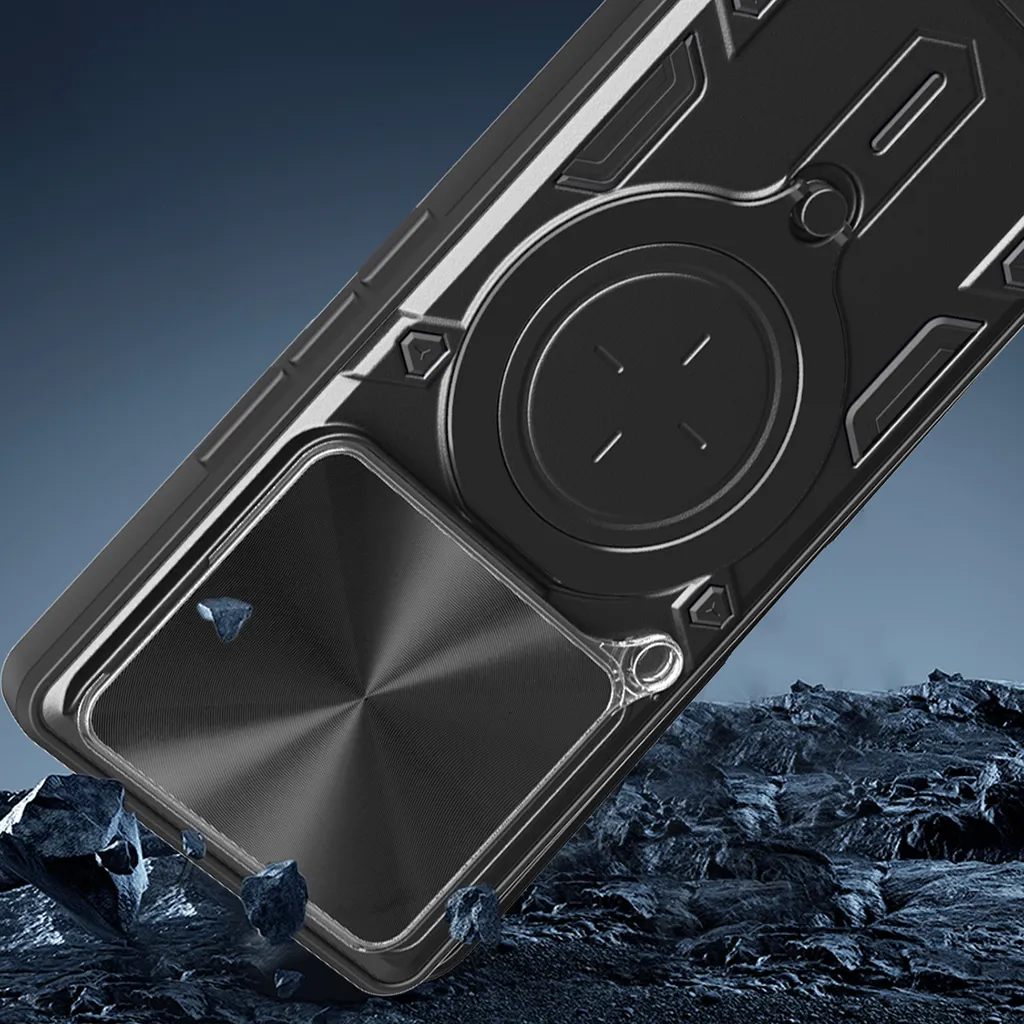Custodia Argento Xiaomi 14T: Protezione Fotocamera e Supporto Auto - 8