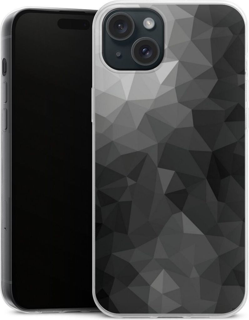 DeinDesign Slim Hülle für Apple iPhone 15 Plus Silikon Case Ultra Dünn Handyhülle Mosaik Muster Tarnmuster