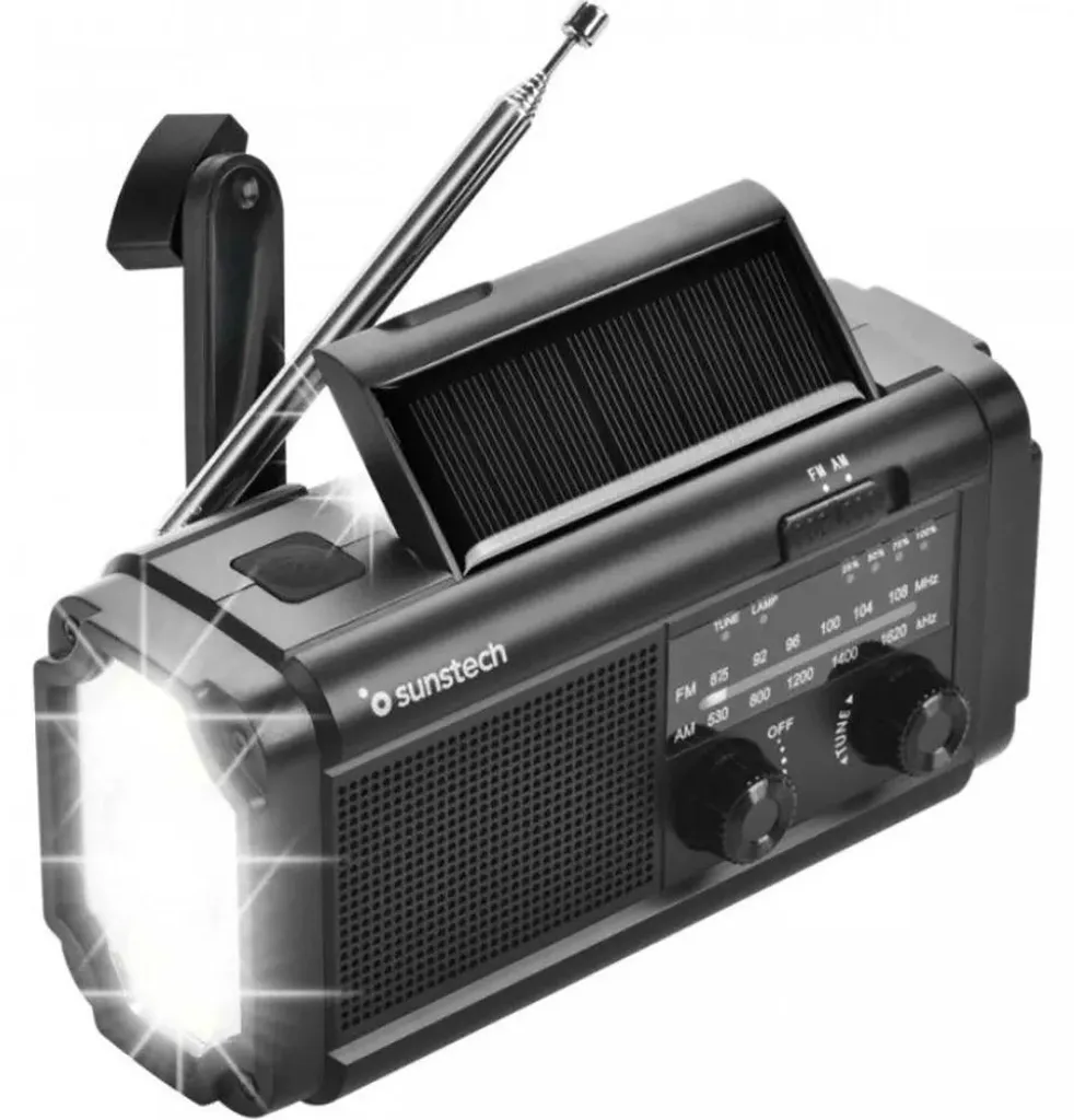 Radio portable Sunstech RPE25 Argent avec antenne télescopique rétractable