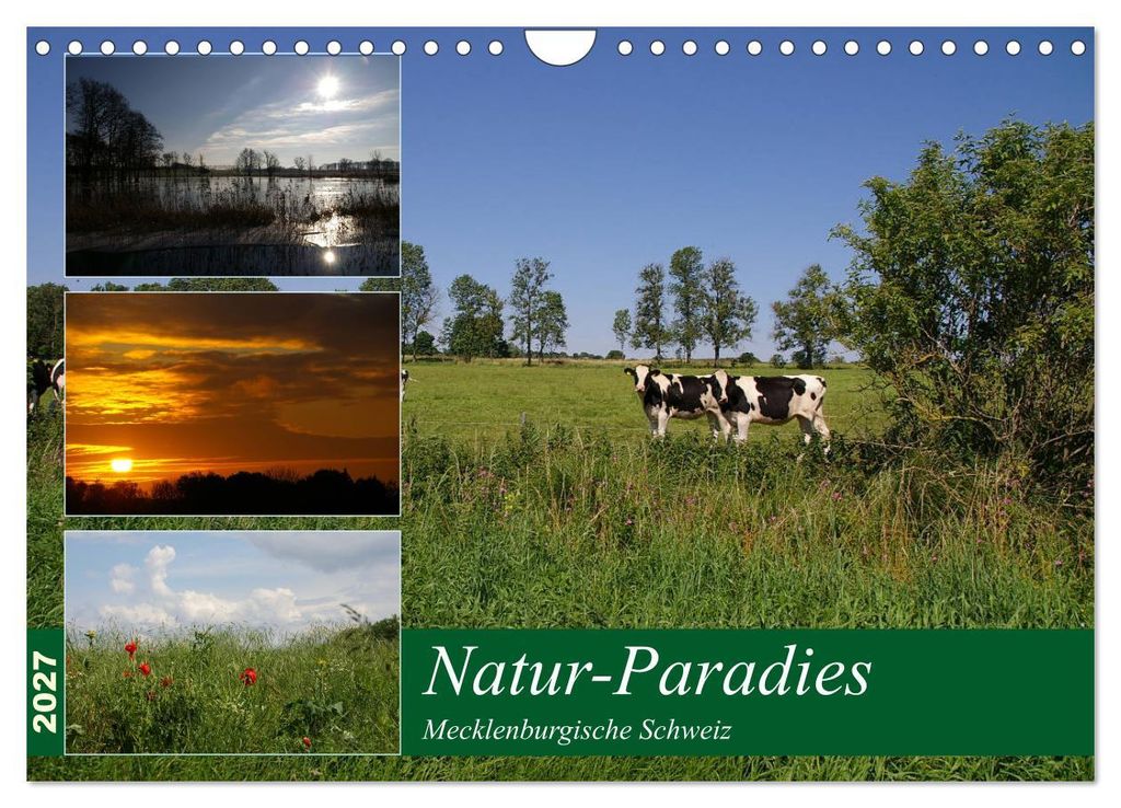 Natur-Paradies Mecklenburgische Schweiz (Wandkalender 2027 DIN A4 quer), CALVENDO Monatskalender