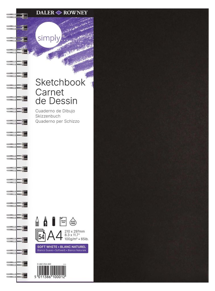 Carnet de croquis avec spirale A4 Image du produit 