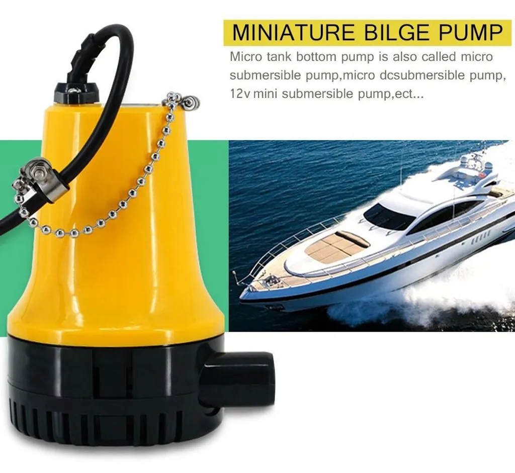 Pompe à eau électrique 12V pour vider la cale de bateau