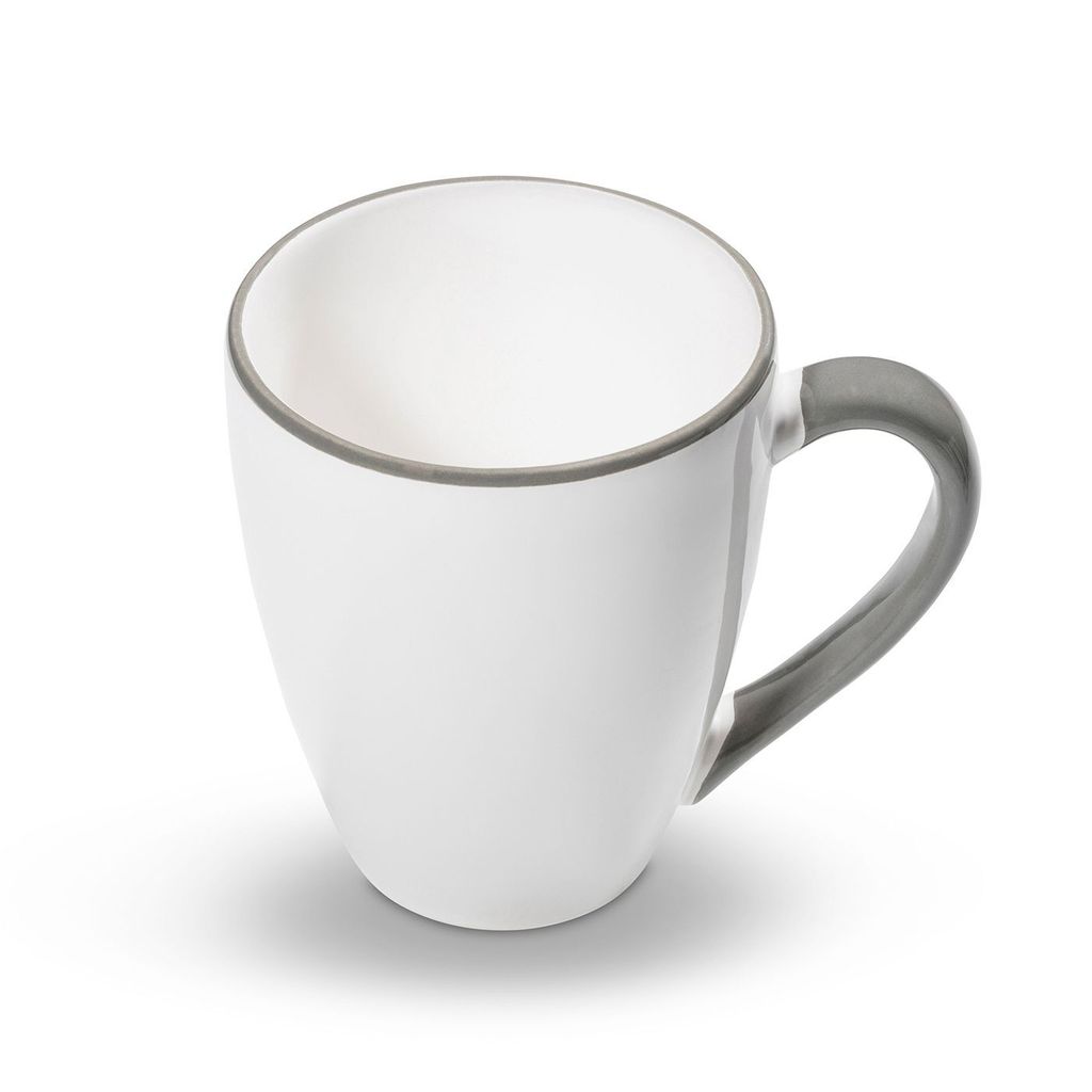 Gmundner Keramik Grauer Rand Frühstücksbecher 0,3 ltr.