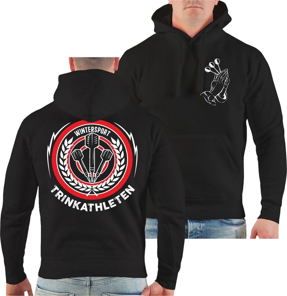 Herren Kapuzenpullover Dart Wintersport Trinkathleten