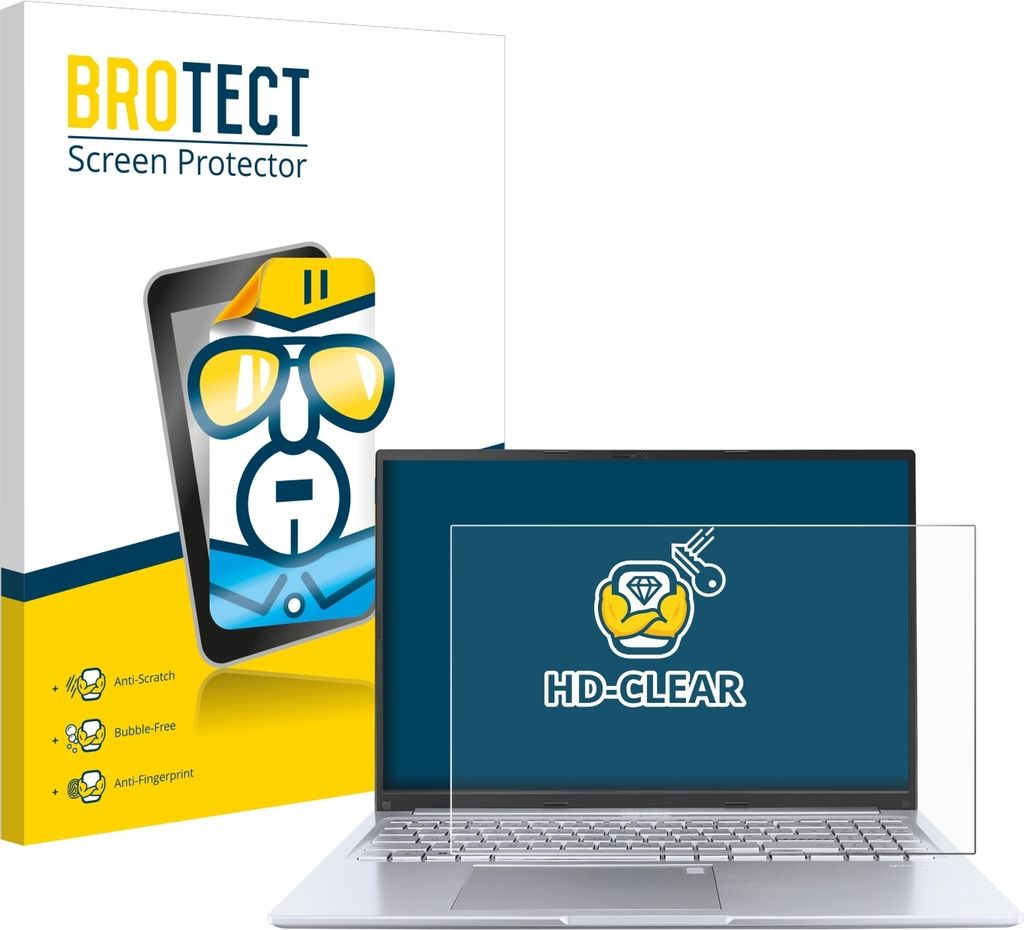 Für ASUS Vivobook 16 M1605 Schutzfolie BROTECT Displayschutz Display Schutz Folie Klar Transparent