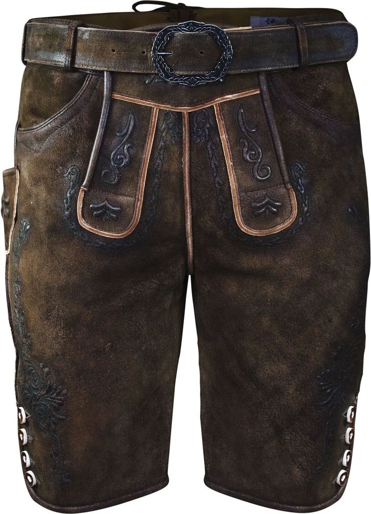 Edelnice Kurze Wildbock Lederhose Leon 50