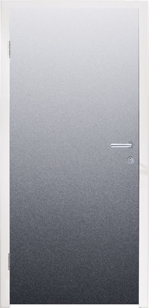 MuchoWow Türtapete Selbstklebende Türfolie Aluminiumdruck - Metall - Grau 80x205 cm Türposter Türaufkleber Klebefolie Türklebefolie - Fotota...
