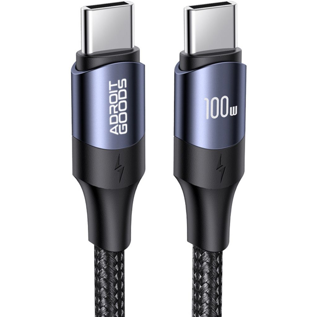 AdroitGoods Kábel USB C na USB C 100W - USB 3.0 - Opletený Obrázok produktu 