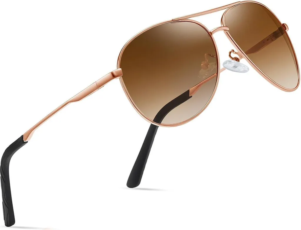 WearPro Vintage: Occhiali da Sole Polarizzati Nero per Lui e Lei