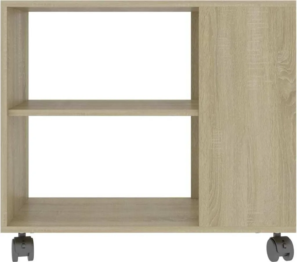 Table d'appoint gain de place chêne Sonoma 70 cm pour ranger vos objets - 4