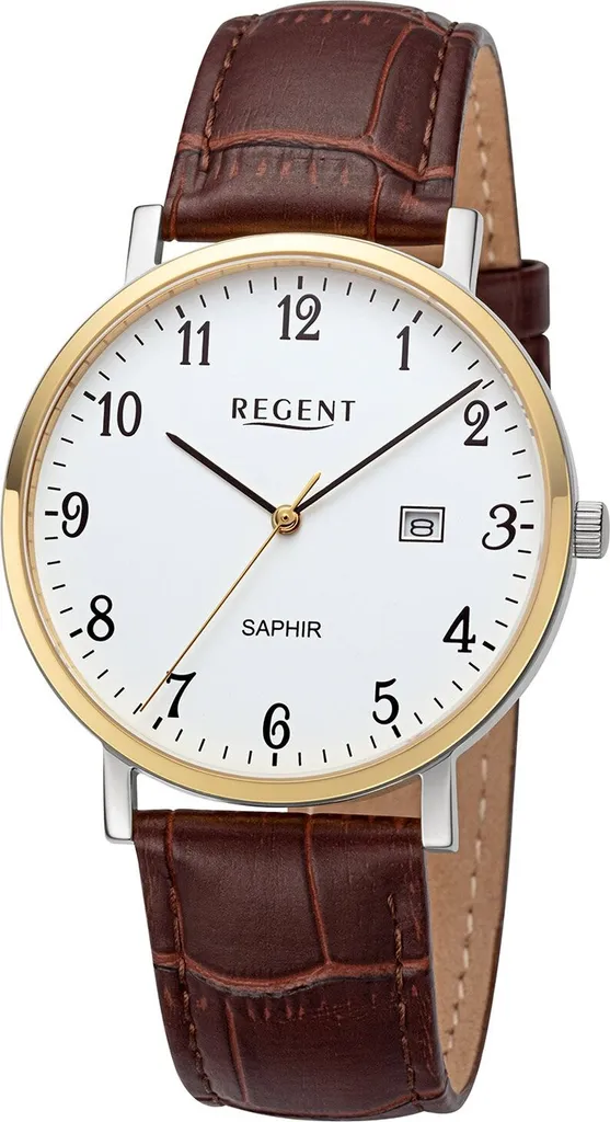 Regent F-1424 Orologio Uomo Bicolore Vetro Zaffiro - Eleganza Tedesca