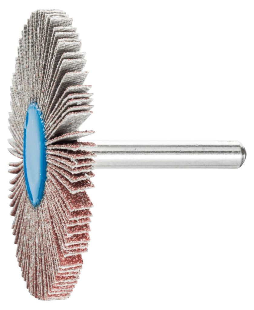 PFERD TOOLS Korund Fächerschleifer F Ø 60x5 mm Schaft-Ø 6 mm A60 für Feinschliff und Finish 10 Stk