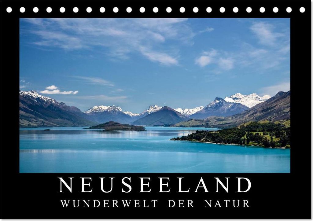 Neuseeland - Wunderwelt der Natur (Tischkalender 2027 DIN A5 quer), CALVENDO Monatskalender