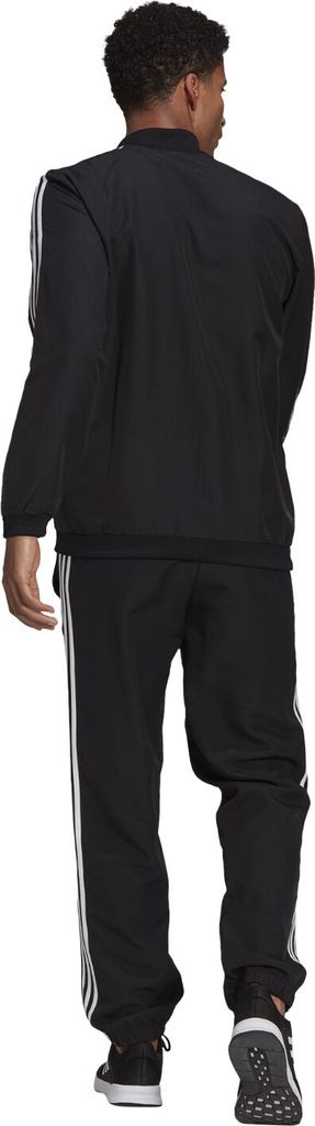 adidas Trainingsanzug Woven Männer 3 Streifen schwarz, Größe:XXL, Farbe:Rot