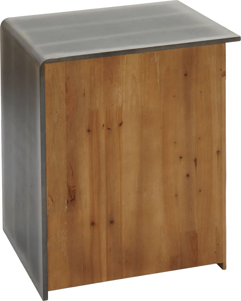 Rangement Gain de Place Bois Massif - Commode Compacte Style Industriel - 7