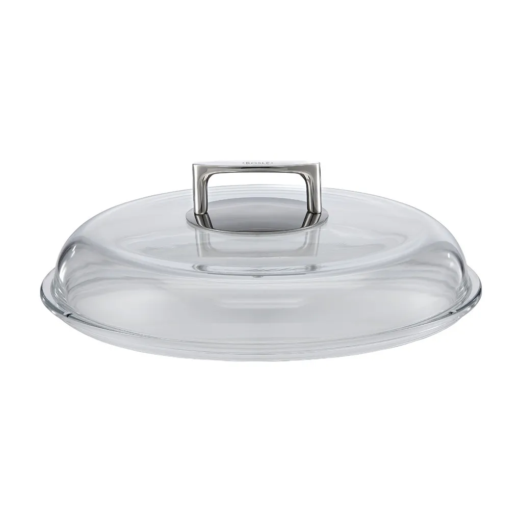 Couvercle de protection en verre 28 cm résistant pour cuisine saine