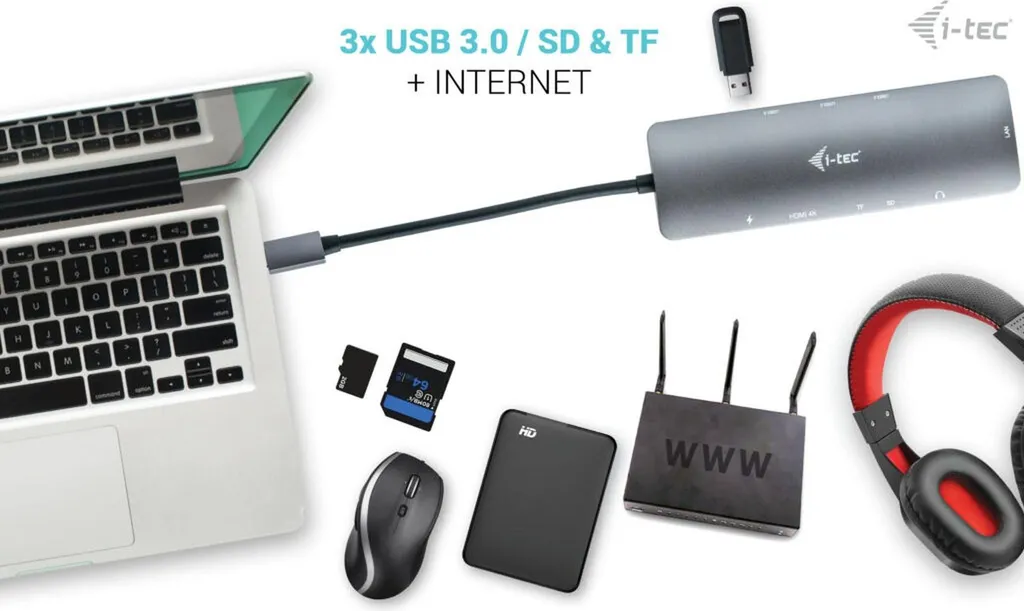 Hub USB-C HDMI 4K LAN : Solution Charge 100W pour Manque de Ports PC - 10