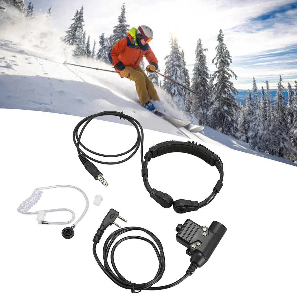 Casque de Gorge avec Micro Laryngophone et Oreillette Radio Baofeng - 3