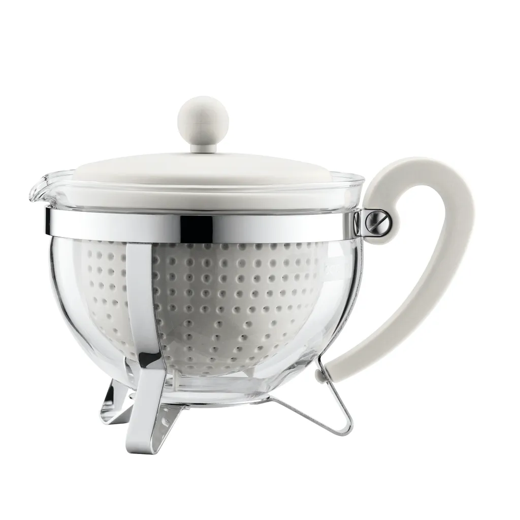 Bodum CHAMBORD Teiera Vetro 1L Crema | Il Meglio per Tè e Infusi