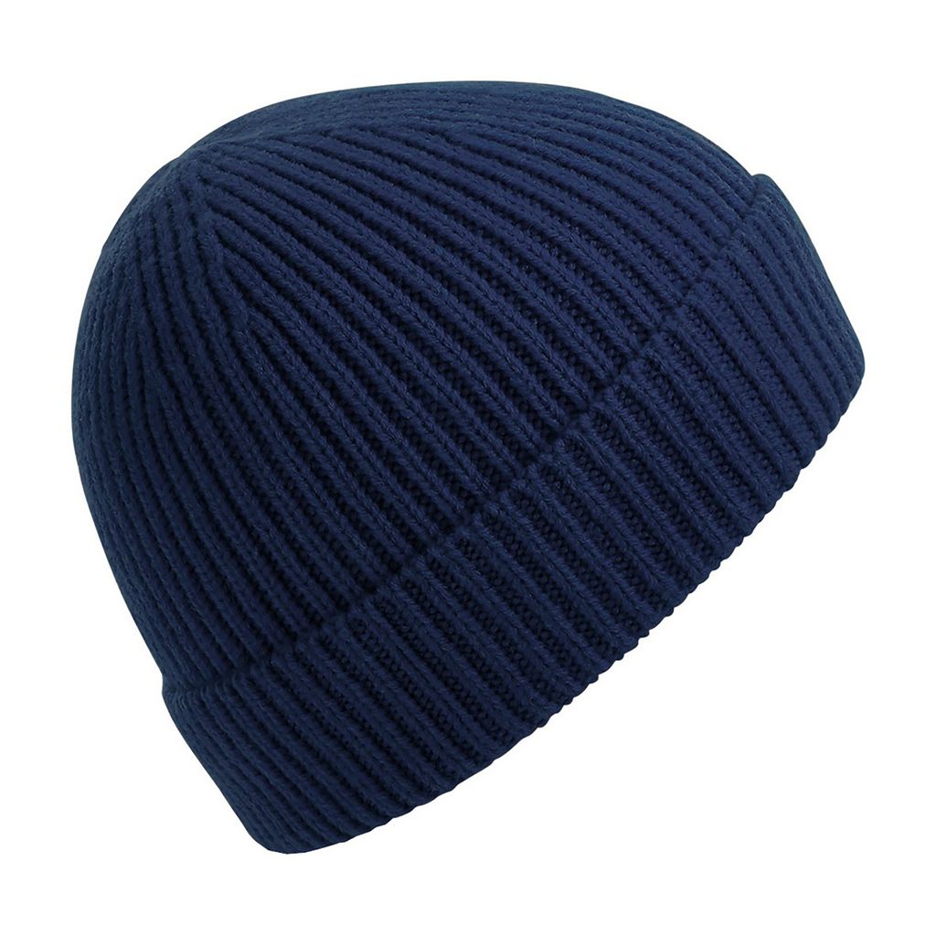 Beechfield Uni Engineered Ripp Strickmütze RW7312 (Einheitsgröße) (Navy)