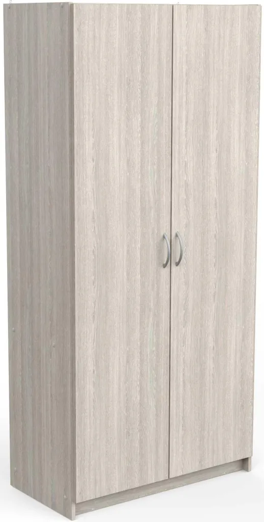 Armoire de rangement bureau ou chambre Fonne-Shannon aspect chêne