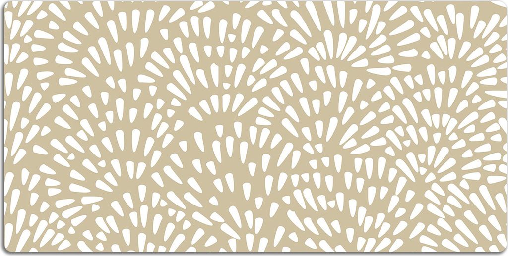 Schreibtischmatte Tischunterlage 100x50 cm Mauspad - Beige Tränen Boho.