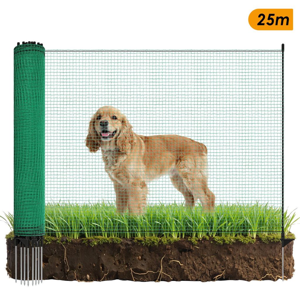 Faziango Mobiler Hundezaun Weidezaun 115 cm x 25 m – Produktbild 