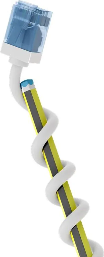 Goobay 74302 CAT 6A 15m U/UTP Slim | Ottimizzazione Flusso d'Aria Rack