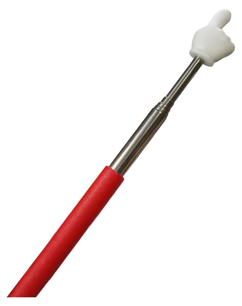 Ausziehbarer Fingerstab, einziehbarer Teleskop-Zeigestab für Klassenzimmerlehrer, Mini-Handheld-Presenter, Whiteboard-Präsentationszeiger