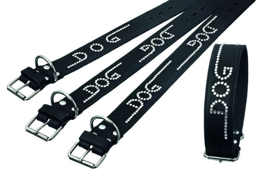 Rondo Halsbandschwarz, 50Mm 70Cmdog, Mit Strass