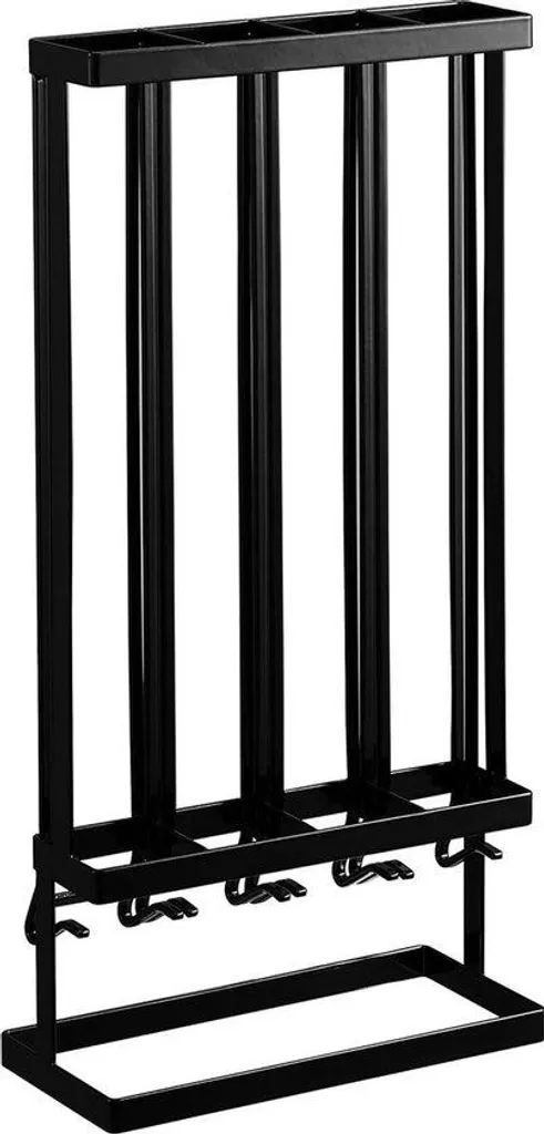 Porte-capsules large Tower noir mat avec structure en acier robuste