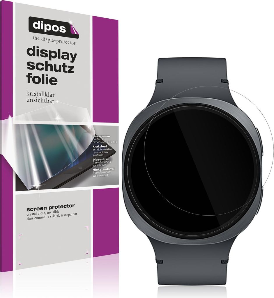 6x Schutzfolie für Samsung Galaxy Watch8 44mm klar Produktbild 