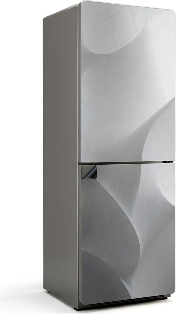 Wellen abstrakter Formen – Magnetische Kühlschrank Abdeckung – Dekorfolie magnetisch Küche – Kühlschrank Magnet Deko – selbstklebende Ma...