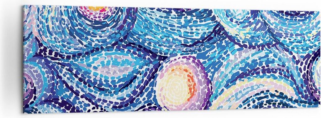 Bild auf Leinwand - Leinwandbild - Abstraktion modern - 160x50cm - Wand Bild - Wanddeko - Leinwanddruck - Bilder - Kunstdruck - Wanddekoration - Le...