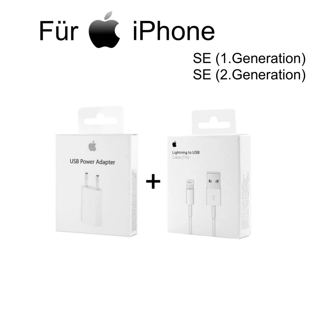 Original Apple iPhone SE Ladegerät + 1m